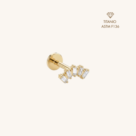 Elara Piercing Titanio Oro