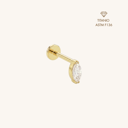 Elis Piercing Titanio Oro