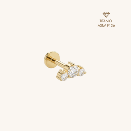 Nexus Piercing Titanio Oro
