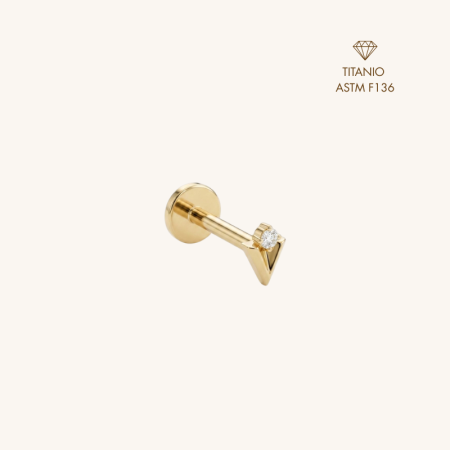Vertex Piercing Titanio Oro